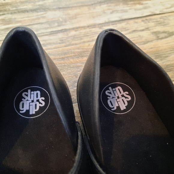 Slip Grips Black Slip Resistant Clogs Work Shoes - Picture 3 of 5